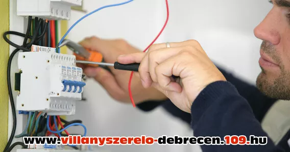 Villanyszerelő Debrecen, villanyszerelés, biztosíték, relé, dugalj, fi-relé csere, újravezetékezés